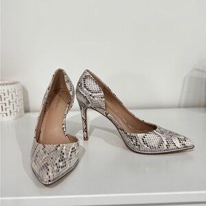 BCBG Snakeskin Print Heels